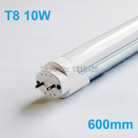 Tube lumineux Fluorescent Led T8, 600mm, 10W, SMD2835, Super luminosité, AC85-265V, blanc chaud/froid, 1000lm ► Photo 1/6