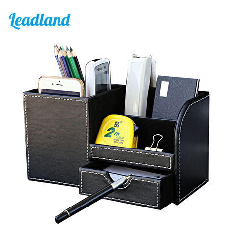 Multi-fonction bureau papeterie organisateur porte-stylo stylos support crayon organisateur pour bureau bureau accessoires fournitures papeterie ► Photo 1/6