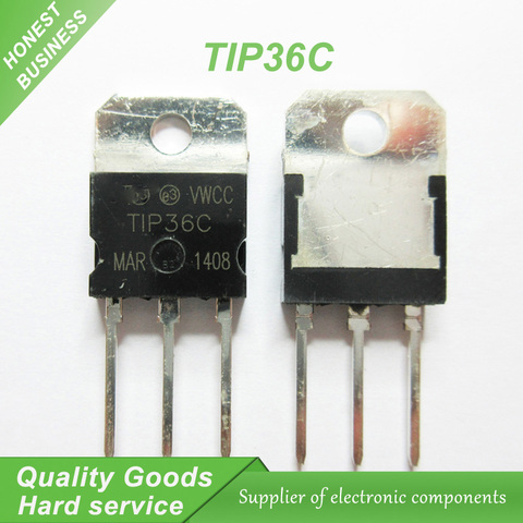 Transistors bipolaires TIP36C TP36 à-218, BJT 25A 100V 125W NPN, 10 pièces, nouveaux et originaux ► Photo 1/1