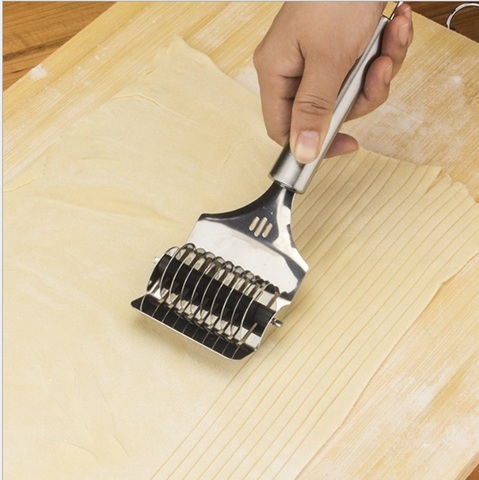 Machine à nouilles en acier inoxydable, rouleau à treillis, Docker coupe-pâte, outil de cuisine, aide à la coupe de pâte, bricolage, 1 pièce ► Photo 1/5