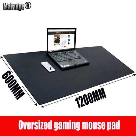 Mairuige – tapis de souris de jeu noir de grande taille, 1200x600x3MM, pour ordinateur portable, avec trackball de vitesse USB ► Photo 1/6