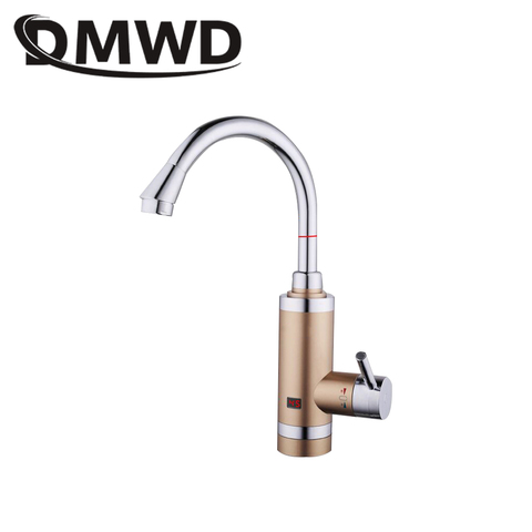 DMWD – robinet chauffe-eau électrique instantané sans réservoir, 3000W, en acier inoxydable, affichage Digital de la température par LED, pour la cuisine ► Photo 1/1