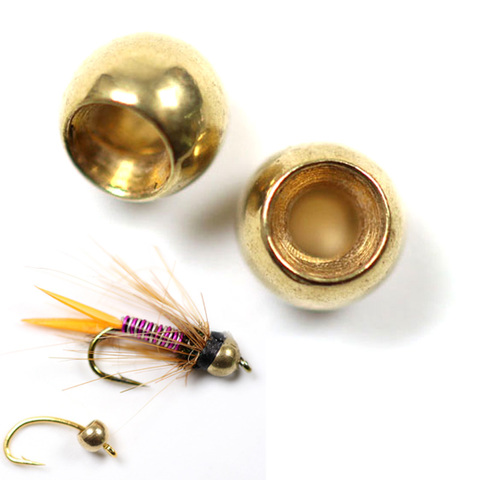 Perles à attacher à la mouche, en laiton, matériel de pêche à la mouche, 50pcs/2.3/2.8/3.4mm, 3.8mm ► Photo 1/5