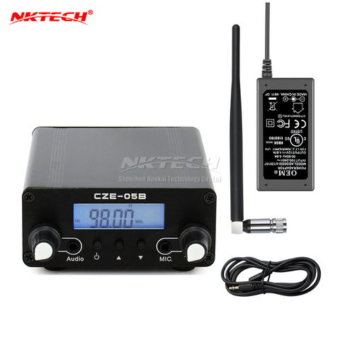 NKTECH-Station de radiodiffusion Radio FM stéréo PLL CZE-05B 100mW/500mW, fréquence 76-108Mhz, ensemble d'outils pour Campus domestique, double Mode ► Photo 1/6