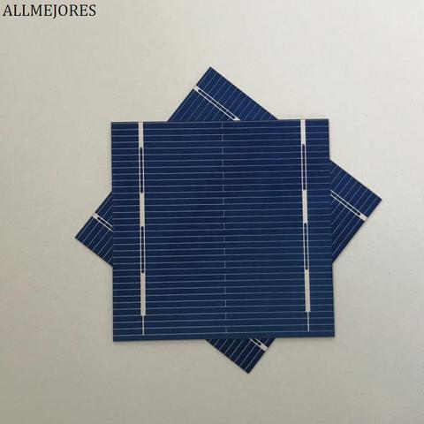 Allmeilleures – cellules solaires polycristallines 0.5V, 52mm x 52mm, 0.43W, pour panneaux solaires 12v, chargeur, lot de 50 pièces ► Photo 1/6
