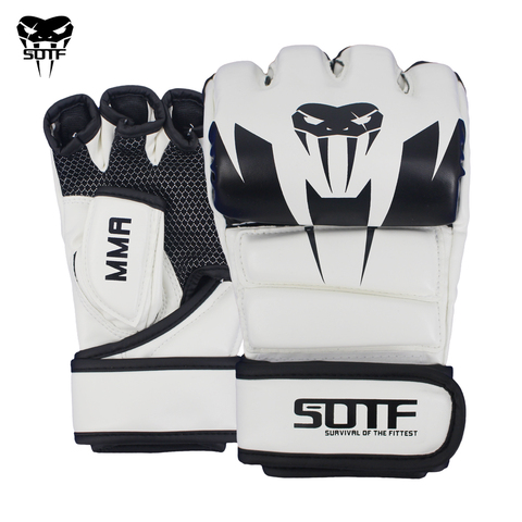 SOTF-gants de boxe MMA Venomous serpent, blancs, multicolore, boîte Tiger Muay Thai, gants de combat, pour boxe thaïlandaise ► Photo 1/6