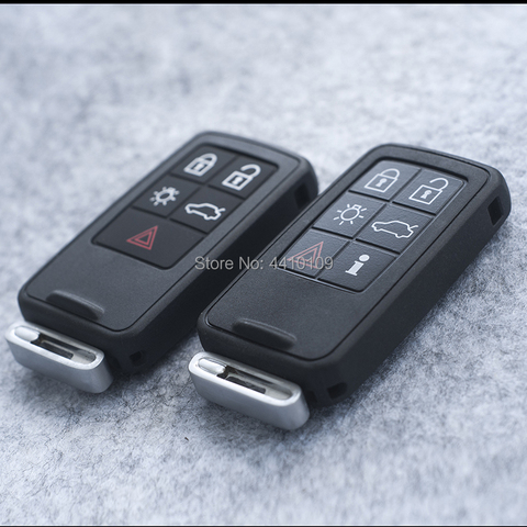 Coque de remplacement pour clé télécommande intelligente avec Logo, coque de remplacement avec 4 + 1 boutons, pour Volvo XC60, S60, S60L, V40, V60, S80, XC70 ► Photo 1/5