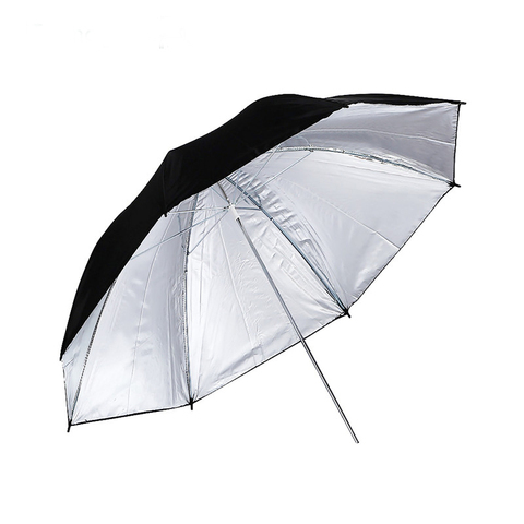 Konsaw 1PC 83CM caméra Durable Photo Studio Flash doux parapluie photographie éclairage accessoires noir argent couleur ► Photo 1/5