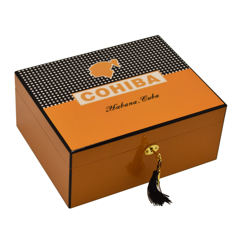 Cohiba boîte à cigares haute brillance 50 ~ 75 CT cave à cigares boîte à cigares avec hygromètre puros habanos ► Photo 1/6