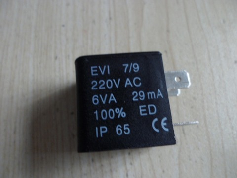 Bobine de électrovanne électrique pneumatique | EVI 7/9 AC220V 6VA 29mA ► Photo 1/1