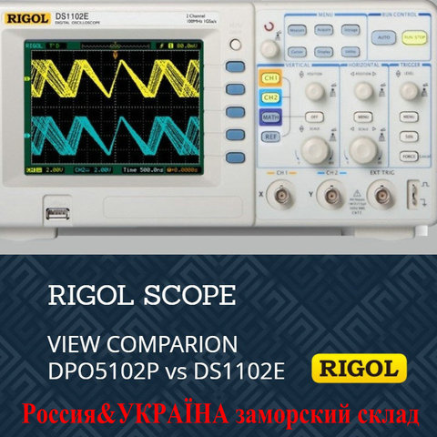 RIGOL DS1102E 100 MHz Oscilloscope Numérique 2 canaux analogiques 100 MHz bande passante Mieux que DSO5102P ► Photo 1/2