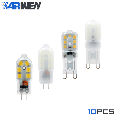 KARWEN-lampe LED G4 G9, Mini ampoule LED 12V 220V, 2W, 3W, 360 faisceaux lumineux, éclairage d'angle halogène, 10 pièces/lot ► Photo 1/5