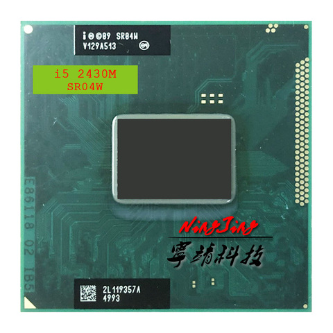 Intel Core i5 i5-2430M 2430M SR04W 2.4 GHz, double cœur, Quad-Thread, prise G2 / rPGA988B de 3M 35W, prise processeur d'unité centrale ► Photo 1/1