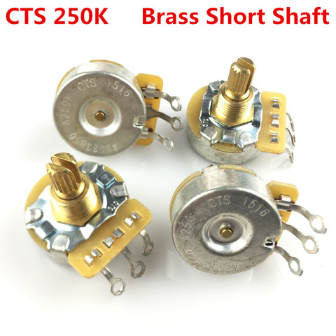 1 pièce CTS 250 K laiton douille courte arbre fendu grand potentiomètre Audio pour guitare électrique basse 450GT POT ► Photo 1/4