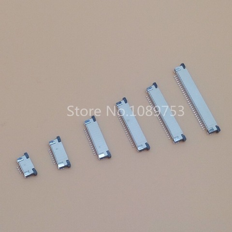 Connecteur FPC, 10 pièces, connecteur de 1.0mm, 4 broches, 6 8 9 10 12 14 16 18 20 22 24 26 30P, Contact supérieur à angle droit, SMD / SMT ZIF ► Photo 1/1