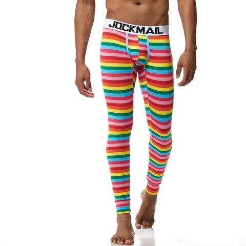 Marque de mode hommes longs Johns coton leggings de base sous-vêtement thermique Homme Cueca troncs Gay hommes Thermo longs Johns caleçons ► Photo 1/6