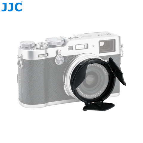 JJC Camera capuchon d'objectif automatique Auto-retenue noir argent protecteur d'objectif automatique pour Fujifilm X100V X100T X100F X100S X70 X100 ► Photo 1/6