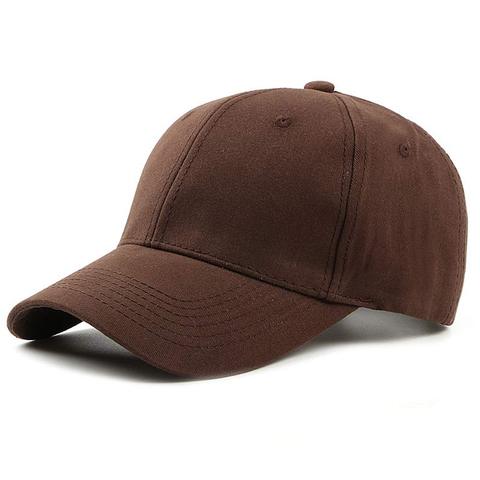 Casquette de Baseball classique en coton pour hommes et femmes, chapeau uni, à profil bas, taille ajustable, noir, blanc, rose, marron, marine ► Photo 1/1