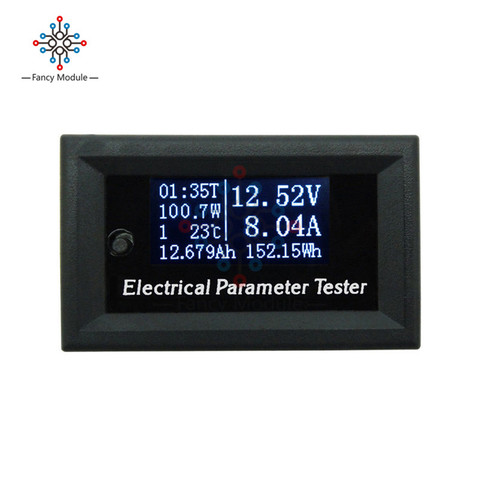 Compteur de puissance multifonctionnel 7 en 1, paramètre électrique, tension OLED, courant, capacité d'énergie, testeur de température ► Photo 1/1