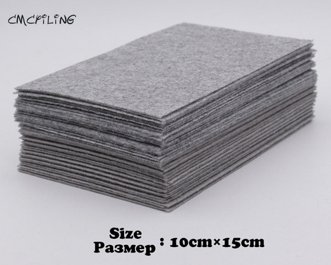 Feuilles de tissus de Polyester pour l'artisanat, couture, Scrapbooking, CMCYILING, feutre dur gris 1mm ► Photo 1/6
