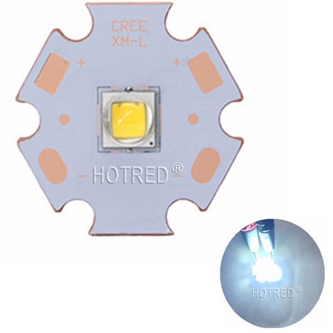 Emetteur LED haute puissance CREE XM-L2 XML2 T6 U2 10W, blanc neutre blanc chaud, 12mm 14mm 16mm 20mm, PCB pour bricolage, 10 pièces ► Photo 1/1