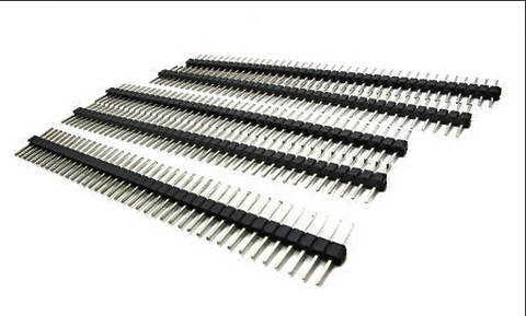 Connecteur de tête pour Arduino, broches multi-usages de 5 pièces: mâle-40 broches 1x40 rangée simple mâle cassable ► Photo 1/2