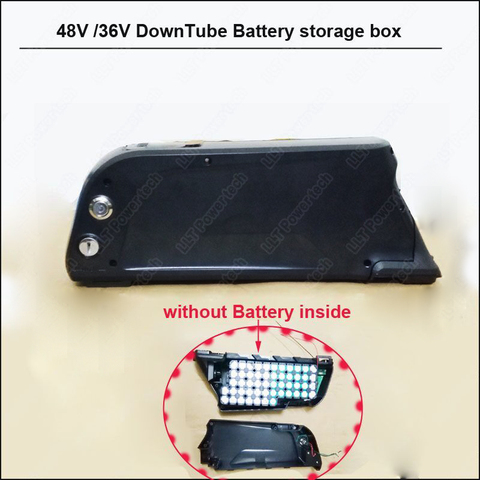 Boîtier de batterie ABS haute qualité 48 V ou 36 V noir e-bike ou batterie de vélo électrique boîtier en plastique et avec support 18650 ► Photo 1/4