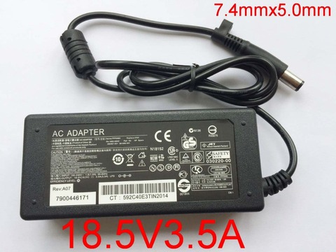 1 pcs 65 w 18.5 v 3.5A Adaptateur secteur pour Ordinateur Portable Chargeur Pour Ordinateur Portable Pour HP Pour Compaq G62 CQ45 CQ40 G6 ► Photo 1/1