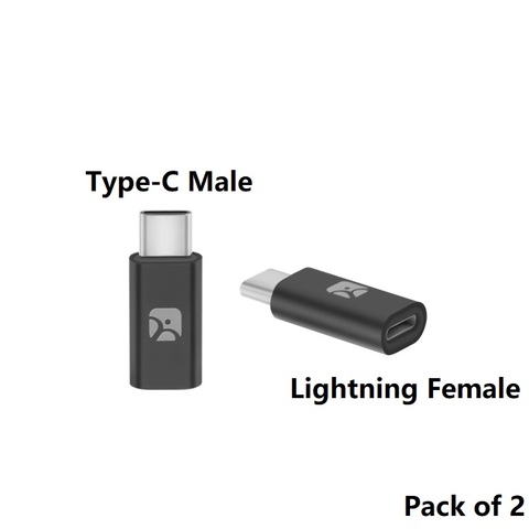 Adaptateur Meenova Lightning femelle à type-c mâle, câble Lightning avec adaptateur type-c, adaptateur USB-C mâle à 8 broches femelle ► Photo 1/5