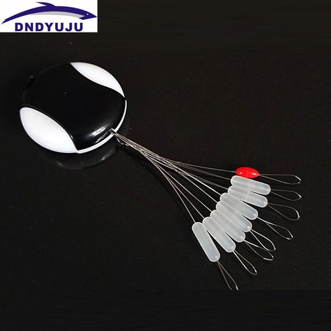 DNDYUJU 80 pièces/10 ensemble 8 en 1 compétition de pêche Gel de silice Transparent Multi caoutchouc bouchon cylindrique pêche Bobber flotteur ► Photo 1/6