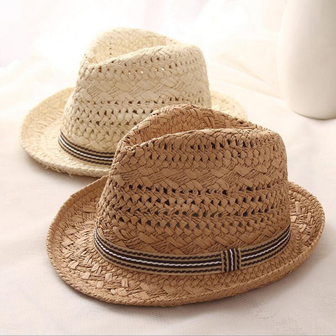 Chapeaux de soleil d'été pour femmes, boules à pompon colorées douces pour hommes, chapeaux en paille, Panama Vintage, chapeaux de plage ► Photo 1/6