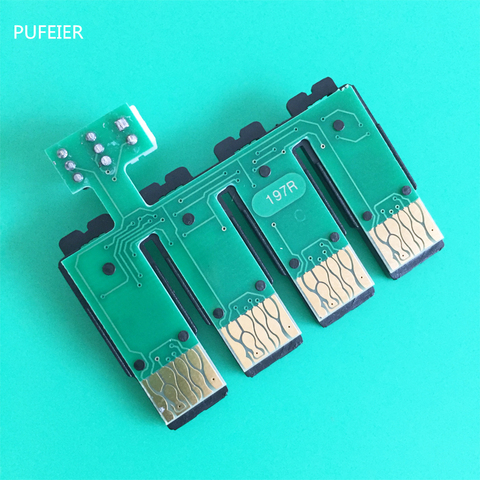 Puces Combo pour Epson T1971 T1962-T1964, XP-201, XP-211, XP-204, XP-401, XP-411, XP-214, XP-101, WF-2532 ► Photo 1/2