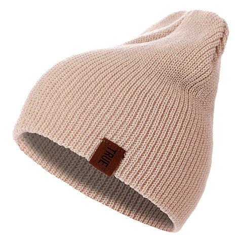 Bonnet tricoté en PU 7 couleurs pour homme, femme, fille, garçon, hiver, résistant, Hip-hop, Skullies, unisexe ► Photo 1/6