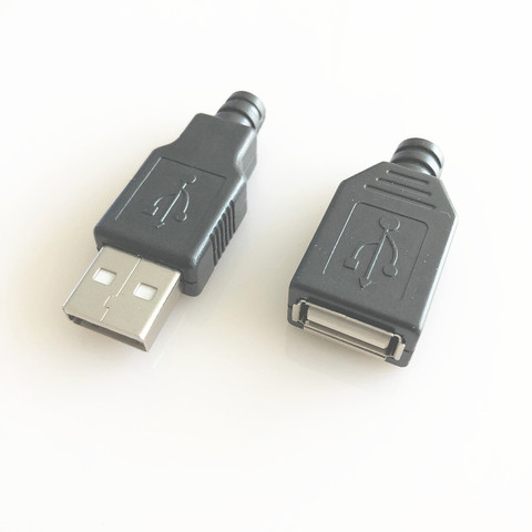 Connecteur mâle/femelle 20 pièces/lot | YT2151 USB 2.0 mâle/femelle, connecteur de ligne OTG de données de soudage, accessoires de bricolage, livraison directe ► Photo 1/3
