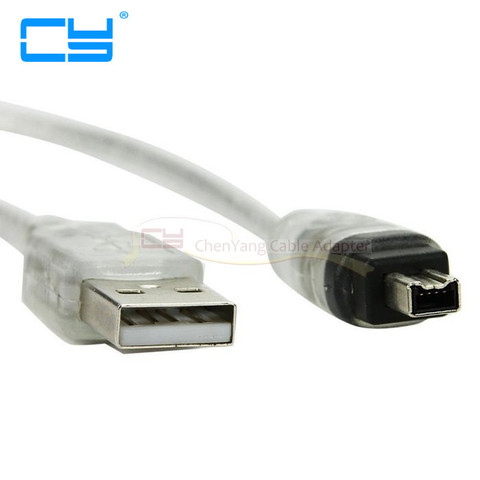 USB mâle à Firewire IEEE 1394 4 broches mâle iLink adaptateur cordon firewire 1394 câble pour SONY DCR-TRV75E DV caméra câble 100cm ► Photo 1/6