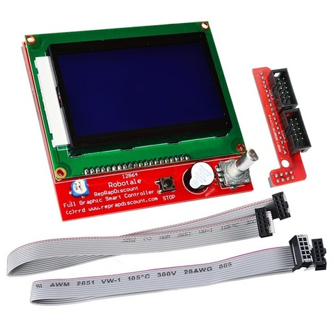 Contrôleur d'affichage intelligent graphique LCD 12864, pour imprimante 3D RepRap rampes 1.4 ► Photo 1/3
