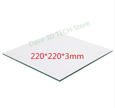 Partie d'imprimante 3D, surface de construction en verre, plaque chauffante en Borosilicate, pour lit chauffant MK2 /MK3 220/3S, 220x Ender-3 mm ► Photo 1/4