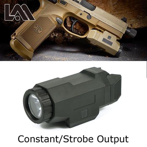 Lampe de poche compacte APL légère de pistolet de lumière de Scout tactique pour le bâti de Rail de Picatinny de 20mm adapté AR 15 AK 47 74 Glock 17 19 18C ► Photo 1/5