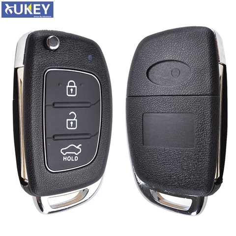 Coque de voiture non coupée pliable étui à clé à distance 3 boutons pour Hyundai Creta I20 Tucson Elantra Santa fe Solaris ix35 ix45 ► Photo 1/6