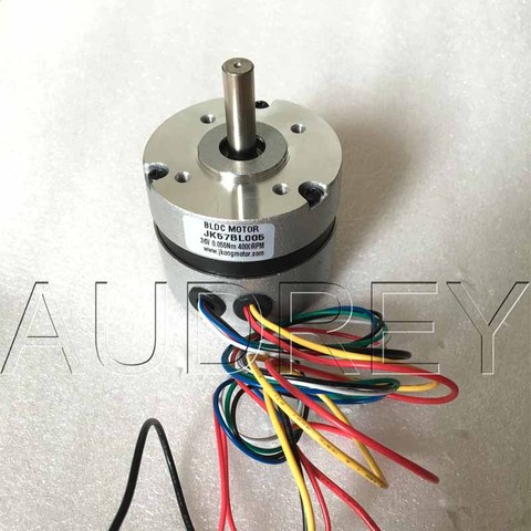 Fuselage circulaire et retour Hall, livraison gratuite 57BL005 36V DC 4000rpm 57mm 0,6a 23W 3 phases moteur sans balais DC arbre 8mm ► Photo 1/6