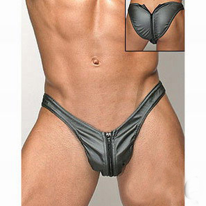 Culotte noire pour hommes, sous-vêtements Sexy masculins, à fermeture éclair, sous-vêtements Sexy et Sexy ► Photo 1/1
