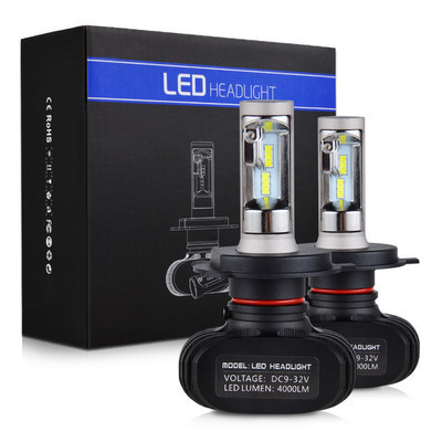 Ampoule de phare de voiture tout-en-un, lampe CSP S1 H4 led H7 H11 Led H1 50W 8000LM 6000K 9005 HB3 9006 HB4 ► Photo 1/6