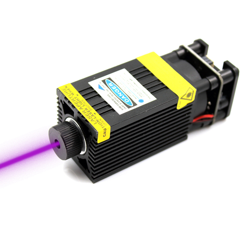 Oxlasers – Module Laser focalisable 500mW 405nm 12V 5A, tête de graveur Laser avec commande TTL PWM, LASERS UV, livraison gratuite ► Photo 1/6