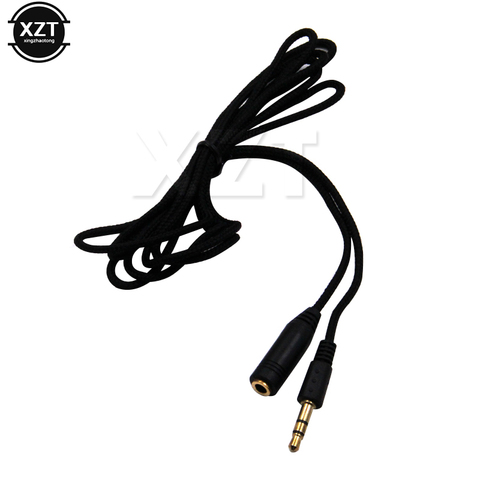 NOUVEAU 1.5 m/3 m/5 m Écouteur Casque Stéréo Audio Extension Câble Cordon pour Haut-Parleur Téléphone Nylon fil 3.5mm Jack Femelle à Mâle ► Photo 1/4