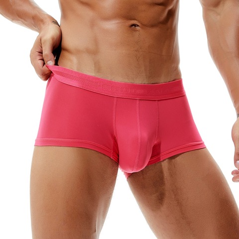 Seobean – Boxer Sexy en soie pour homme, sous-vêtement sans couture, en Spandex et Nylon ► Photo 1/6