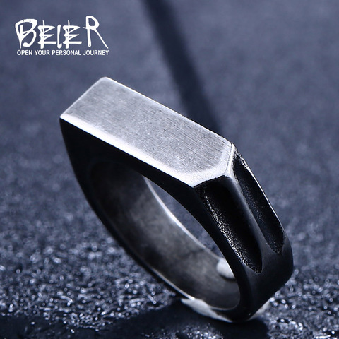 BEIER nouveau magasin nouvelle conception en acier inoxydable anneau Unique pour homme bijoux anciens LLBR8-437R ► Photo 1/6