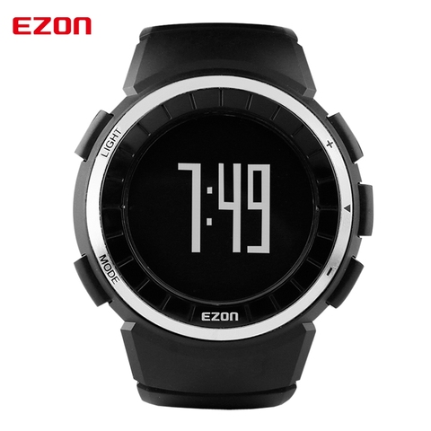 EZON-montre T029 pour hommes, montre-bracelet de sport, podomètre, calorique, chronographe, plein air, étanche 50M, numérique ► Photo 1/6