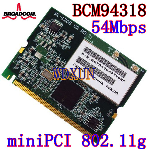 Broadcom BCM4318 adaptateur réseau sans fil Wifi Mini carte PCI ABG 54 Mbps Module Ethernet ► Photo 1/2