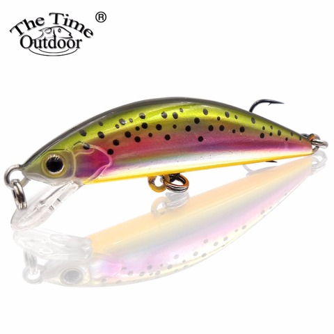 TheTime De Pêche Appât Jerkbait Amortissement Minnow De Pêche Leurre Dur Leurre Artificiel En Plastique Wobble Leurre Doux pesca 55mm/4.5g ► Photo 1/6