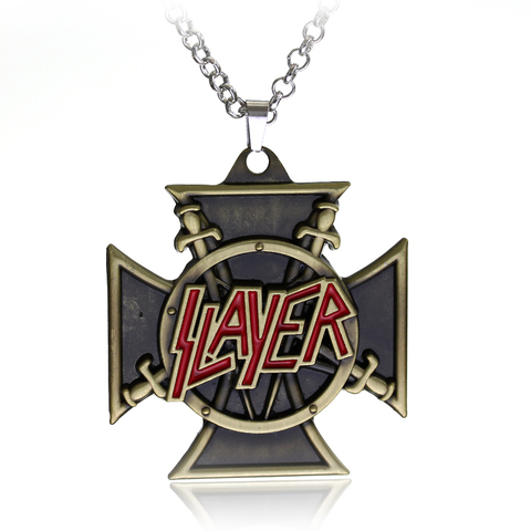 Dongsheng américain vitesse métal bande SLAYER collier tueur Thrash métal Rock Band chaîne collier ► Photo 1/6